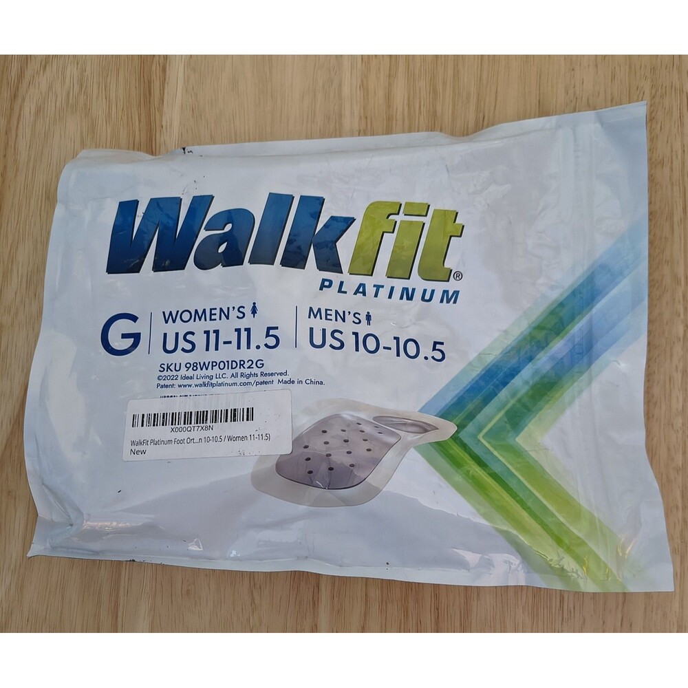 NEW WalkFit Platinum Womens US 11-11.5 US Mens 10-10.5 Orthotics Inserts